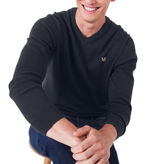 Crew Clothing Mens Jumper V Neck Long Sleeve Regular Fit Lightweight Knit Sweat - Image 2