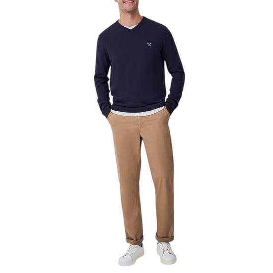 Crew Clothing Mens Jumper V Neck Long Sleeve Regular Fit Lightweight Knit Sweat - Image 3