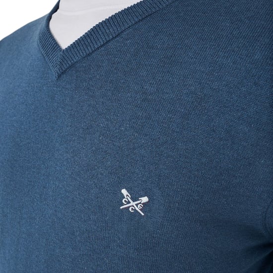 Crew Clothing Mens Jumper V Neck Long Sleeve Regular Fit Lightweight Knit Sweat - Image 3