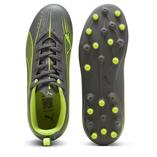 Boys Puma Kids Firm Ground Football Boots in Matte Aged Sil - Image 3