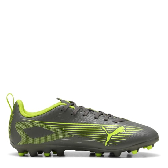 Boys Puma Kids Firm Ground Football Boots in Matte Aged Sil - Image 4