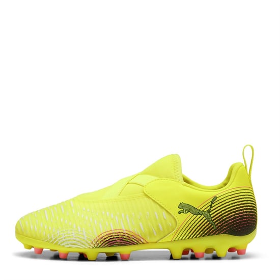 Boys Puma Kids Future 8 Match Firm Ground Football Boots in Yellow Alert - Image 2
