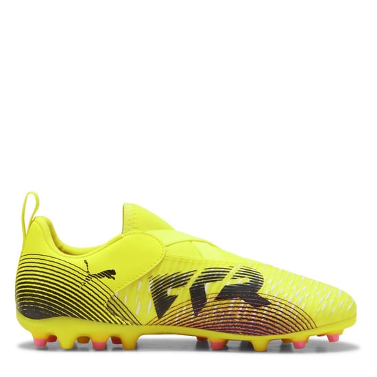Boys Puma Kids Future 8 Match Firm Ground Football Boots in Yellow Alert - Image 4
