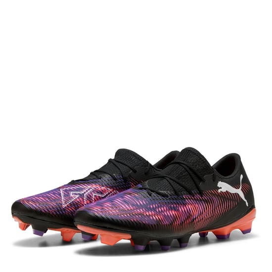 Men's Puma 8 MATCH Artificial Ground Football Boots in Black/Purple - Image 1