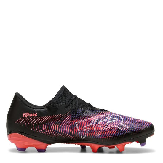 Men's Puma 8 MATCH Artificial Ground Football Boots in Black/Purple - Image 4