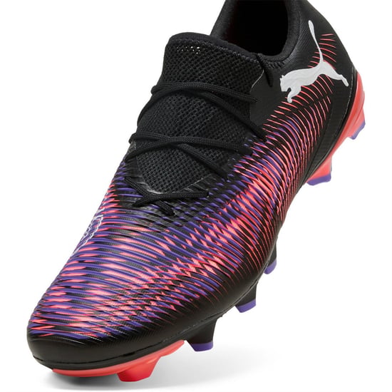 Men's Puma 8 MATCH Artificial Ground Football Boots in Black/Purple - Image 6