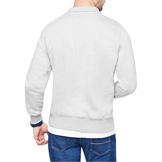 Tommy Hilfiger Mens Sweatshirts Regular Fit Logo Mock Turtleneck Half-Zip Sweats - Image 2