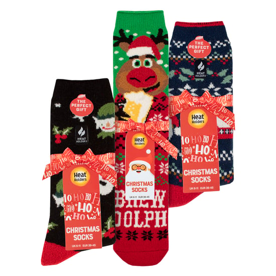 3 Paar Mannen Kerstmis Thermosokken - Image 2