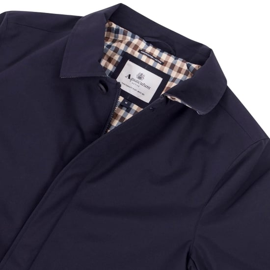 Aquascutum Active Shell Active Mid Trench Marinblå Jacka - Image 3