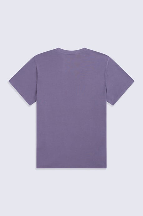 'Chase' Men's T-Shirt Cotton Relaxed Fit Breathable Summer Tee Purple - Image 6