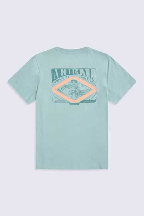 'Jacob' Men's Cotton T-Shirt Comfy Beach Summer Casual Tee Medium Blue - Image 6