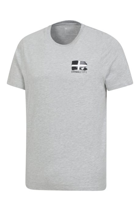 Regional Men's Cornwall T-Shirt Breathable Casual Everyday Tee Grey - Image 4