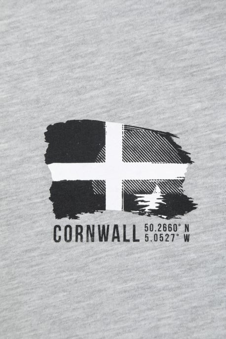 Regional Men's Cornwall T-Shirt Breathable Casual Everyday Tee Grey - Image 6