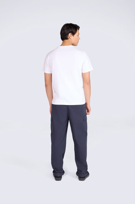 'Classico' Men's Cotton T-Shirt Short Sleeve Breathable Casual Summer Tee Off-White - Image 4