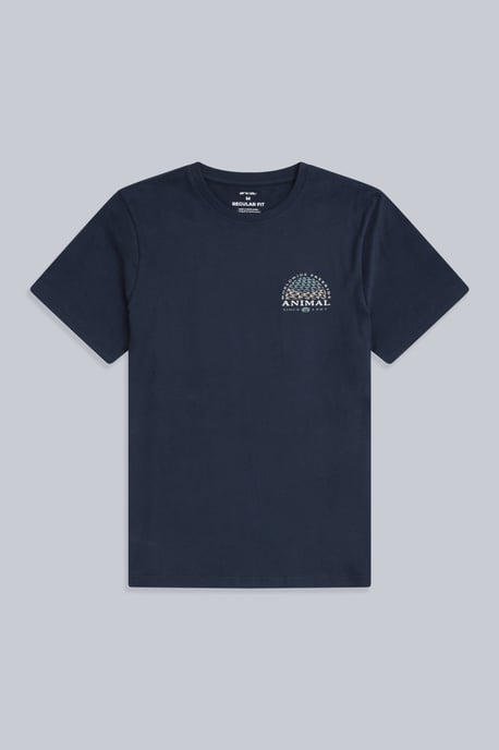 'Jacob' Men's Cotton T-Shirt Comfy Beach Summer Casual Tee Dark Blue - Image 5