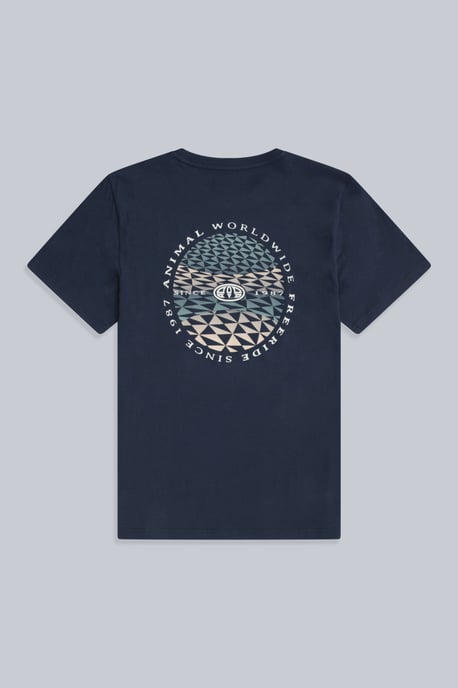 'Jacob' Men's Cotton T-Shirt Comfy Beach Summer Casual Tee Dark Blue - Image 6