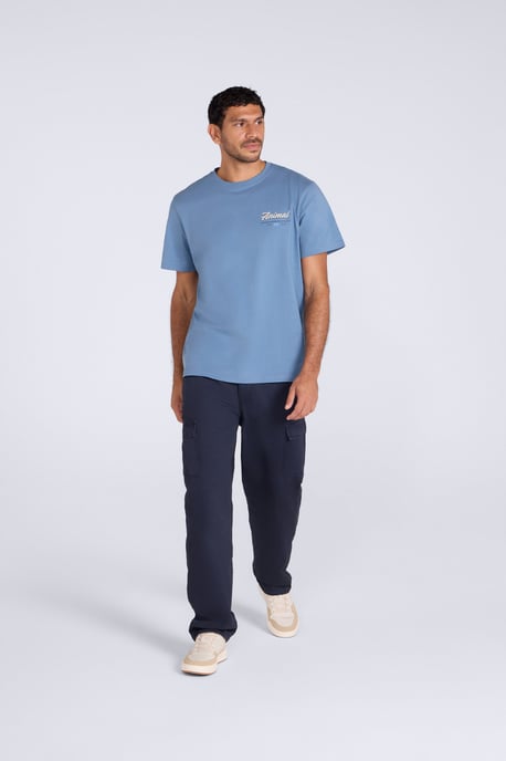 'Chase' Men's Graphic T-Shirt Breathable Summer Casual Tee Blue - Image 4