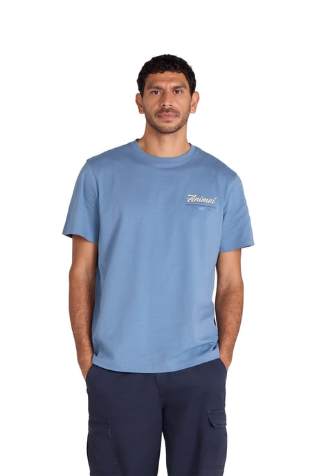 'Chase' Men's Graphic T-Shirt Breathable Summer Casual Tee Blue - Image 6