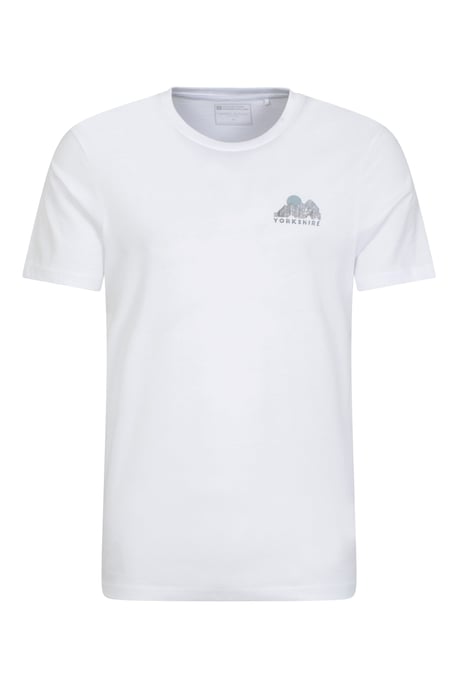 Regional Men's Yorkshire T-Shirt Breathable Casual Everyday Tee White - Image 1