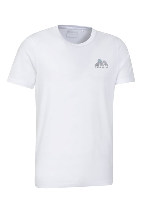 Regional Men's Yorkshire T-Shirt Breathable Casual Everyday Tee White - Image 2