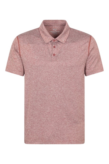 'Deuce' Men's Polo IsoCool High Wicking Casual Summer T-Shirt Rust - Image 1