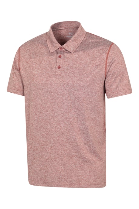 'Deuce' Men's Polo IsoCool High Wicking Casual Summer T-Shirt Rust - Image 2
