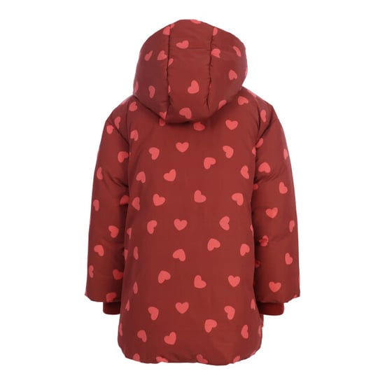 Looxs Revolution Winterjas terra met pink hartjes voor meisjes in de kleur - Image 3