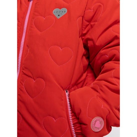 Looxs Revolution Little winterjas hartjes voor meisjes in de kleur - Image 3