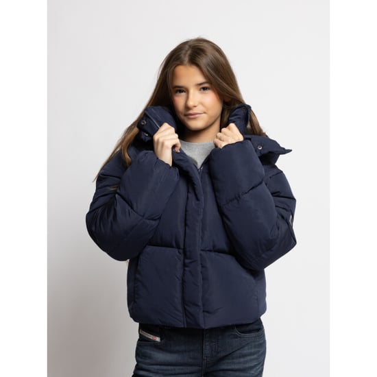Looxs Revolution Bomber hooded winterjas navy voor meisjes in de kleur - Image 4