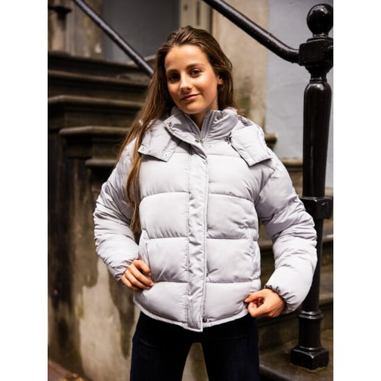 Looxs Revolution Bomber met capuchon ice grey voor meisjes in de kleur - Image 4