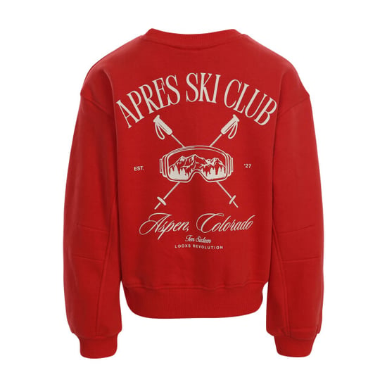 Looxs Revolution Sweater lava red rugprint voor meisjes in de kleur - Image 3