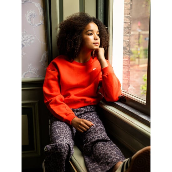 Looxs Revolution Sweater lava red rugprint voor meisjes in de kleur - Image 5