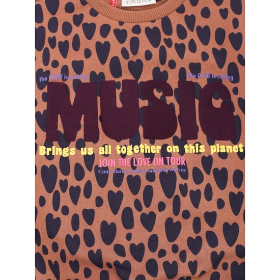 Looxs Revolution Oversized sweater leopard love voor meisjes in de kleur - Image 1