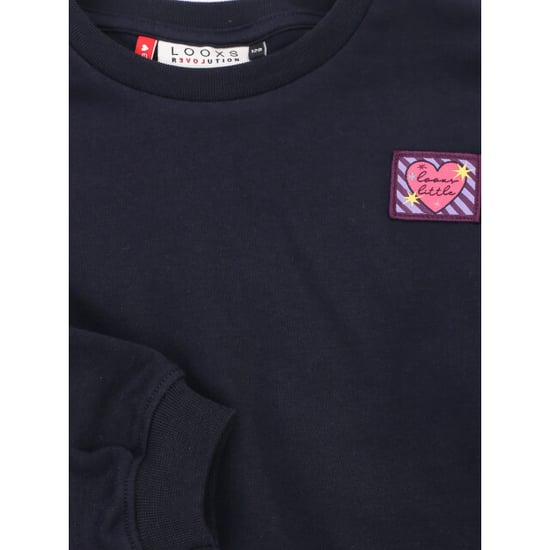 Looxs Revolution Sweater met smock voor meisjes in de kleur - Image 1