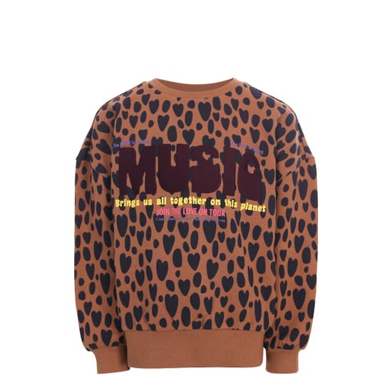 Looxs Revolution Oversized sweater leopard love voor meisjes in de kleur - Image 5