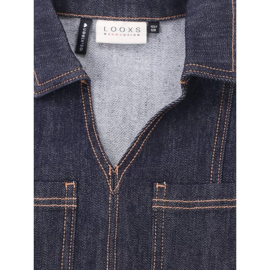 Looxs Revolution Dark denim blouse stretch voor meisjes in de kleur - Image 1