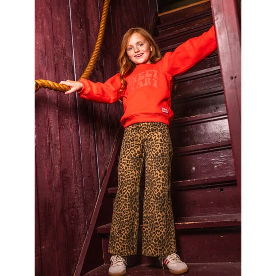 Looxs Revolution Wide leg denim leopard voor meisjes in de kleur - Image 4