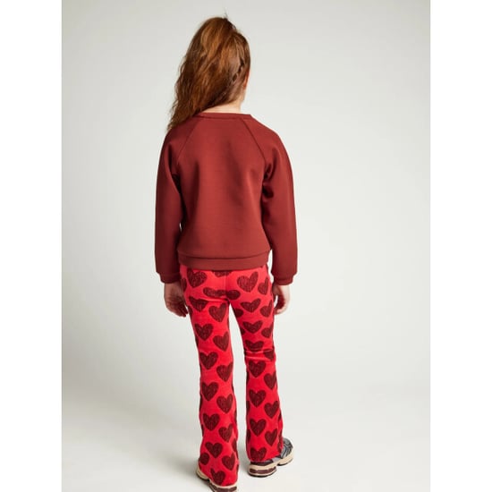 Looxs Revolution Velours flared broek koraal big hearts voor meisjes in de kleur - Image 5