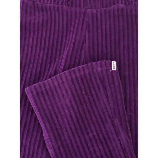 Looxs Revolution Flared corduroy broek aubergine voor meisjes in de kleur - Image 1