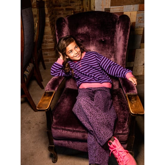 Looxs Revolution Barrel denim purple leopard voor meisjes in de kleur - Image 4