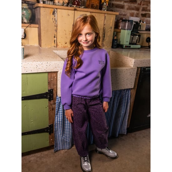 Looxs Revolution Barrel denim purple leopard voor meisjes in de kleur - Image 6