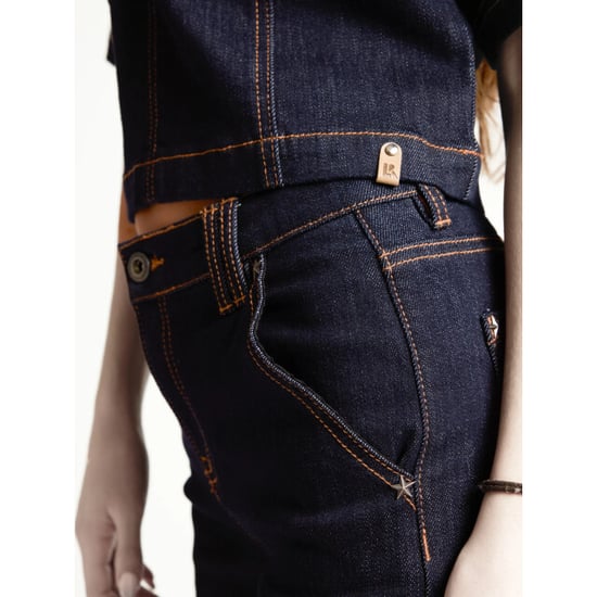 Looxs Revolution Dark denim straight slim fit voor meisjes in de kleur - Image 6