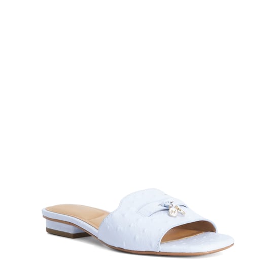 Dune Ladies Lindo - Leather Tassel Trim Slip-On Sandals - Image 1