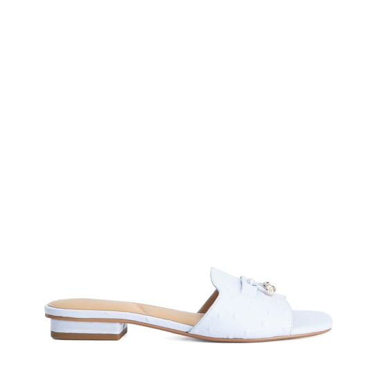 Dune Ladies Lindo - Leather Tassel Trim Slip-On Sandals - Image 2