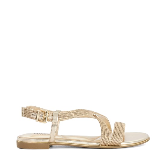 Dune Ladies Lope - Metallic Flat Sandals - Image 2
