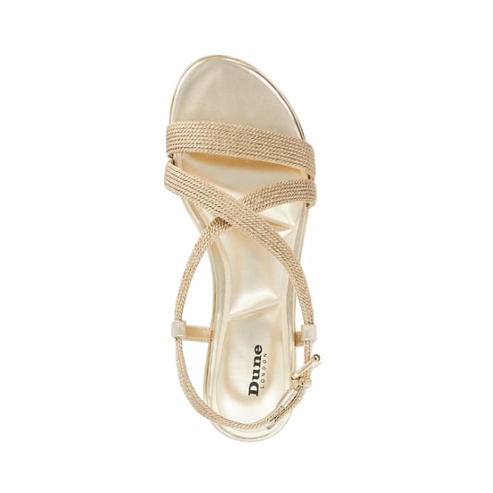 Dune Ladies Lope - Metallic Flat Sandals - Image 4
