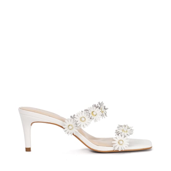 Dune Ladies Maltas - Leather Daisy Embellished Sandals - Image 2