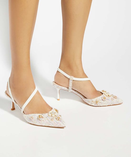 Dune Ladies Dyana - Embellished Boucle Open Courts - Image 3