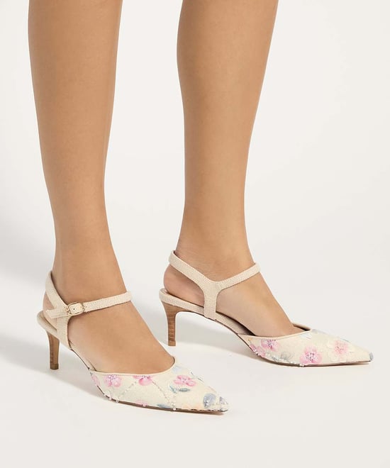 Dune Ladies Cultivated - Floral Open Court Shoes - Image 3