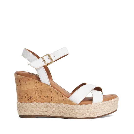 Dune Ladies Kindest - Cork And Woven Wedge Sandals - Image 2